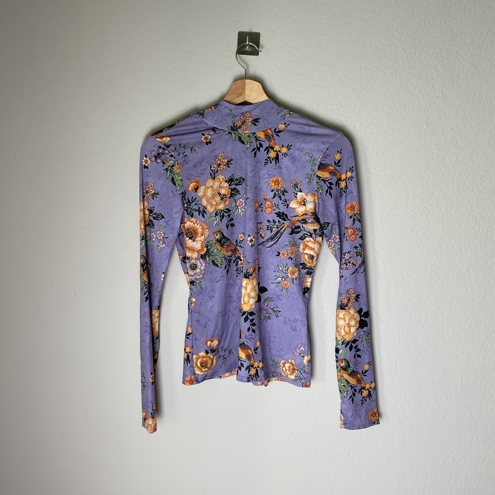 Zara floral blouse
